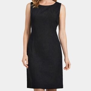 Black Label By Evan Picone Fitted Top Sheath Midi Dress Size 10